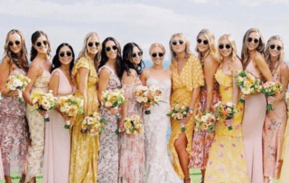 Bold and vibrant wedding floral decor